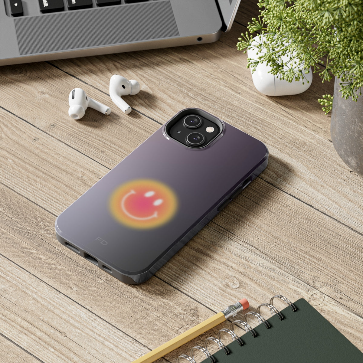 Wireless Charging Smiley Face iPhone Case