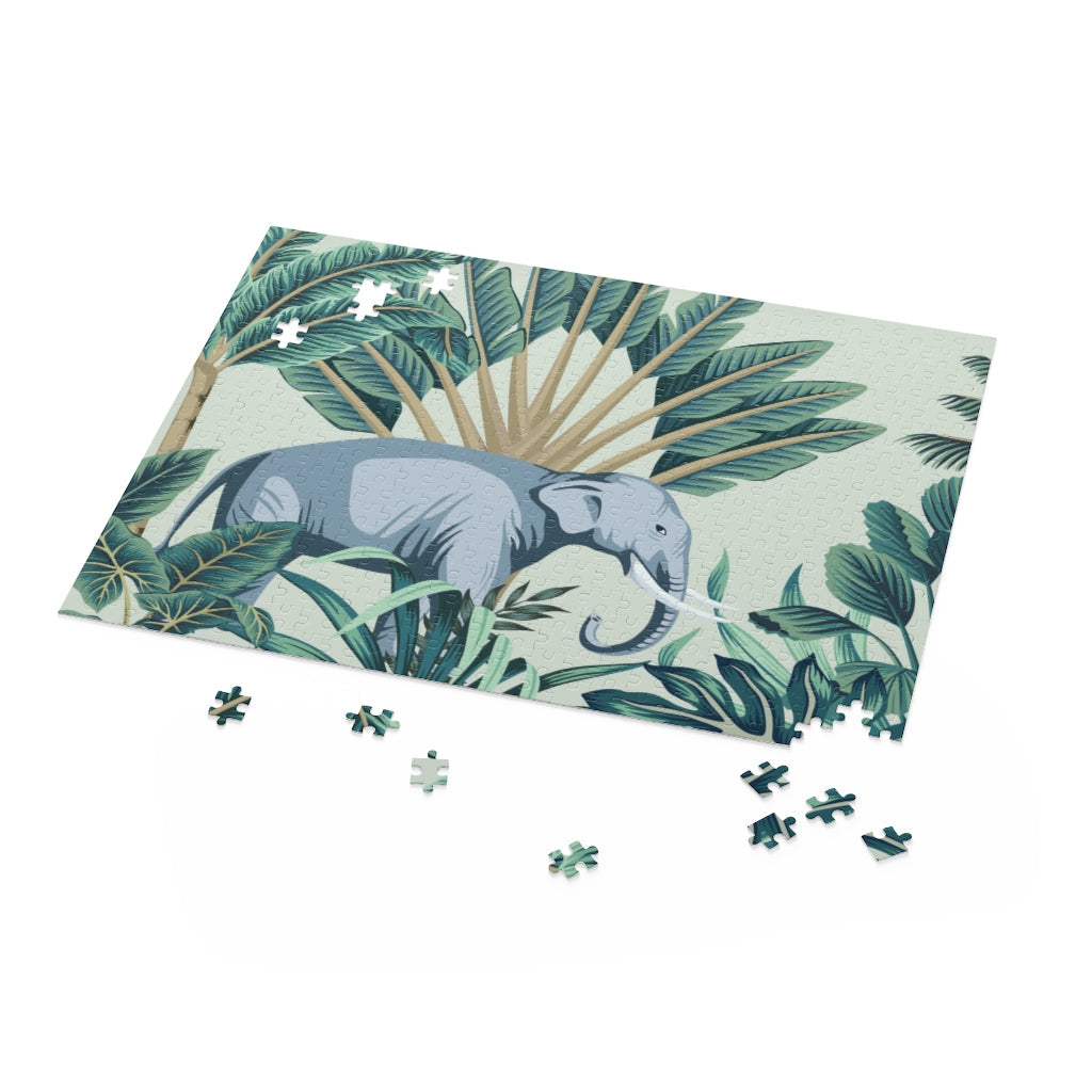 500-Piece Puzzle Featuring Majestic Wild Elephants