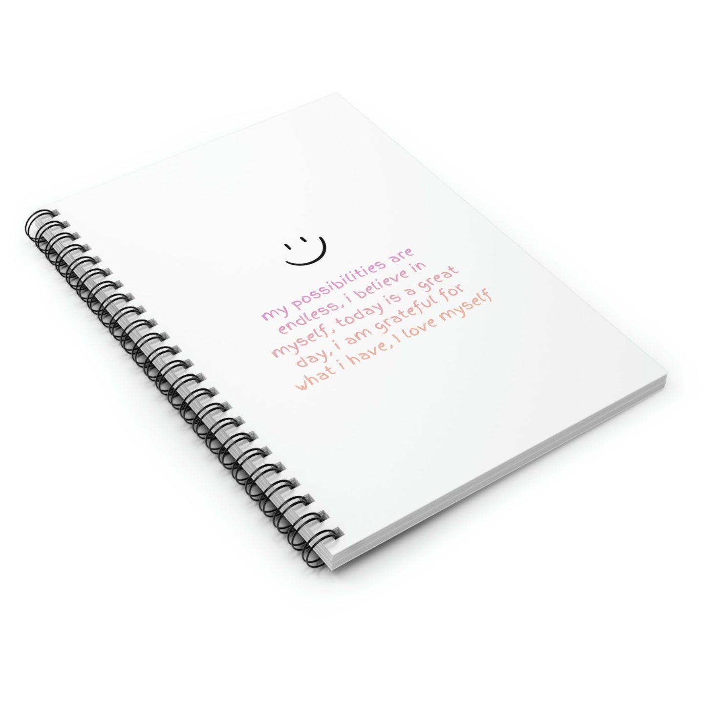 Spiral Notebook for Encouraging Affirmations