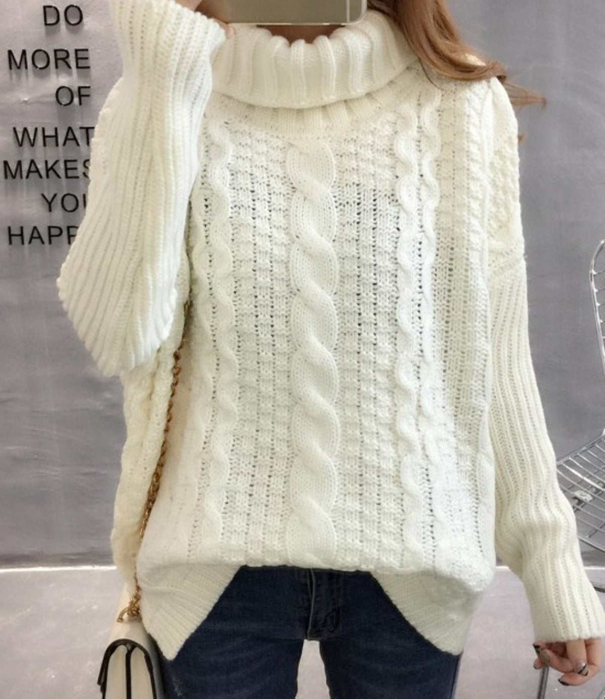 Turtle Neck Women's Sweater - Timeless and Elegant