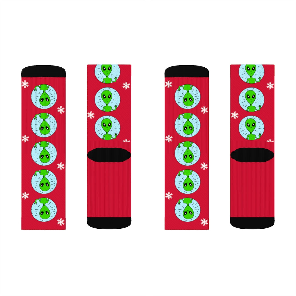Bizarre Extraterrestrial Socks for Vacation