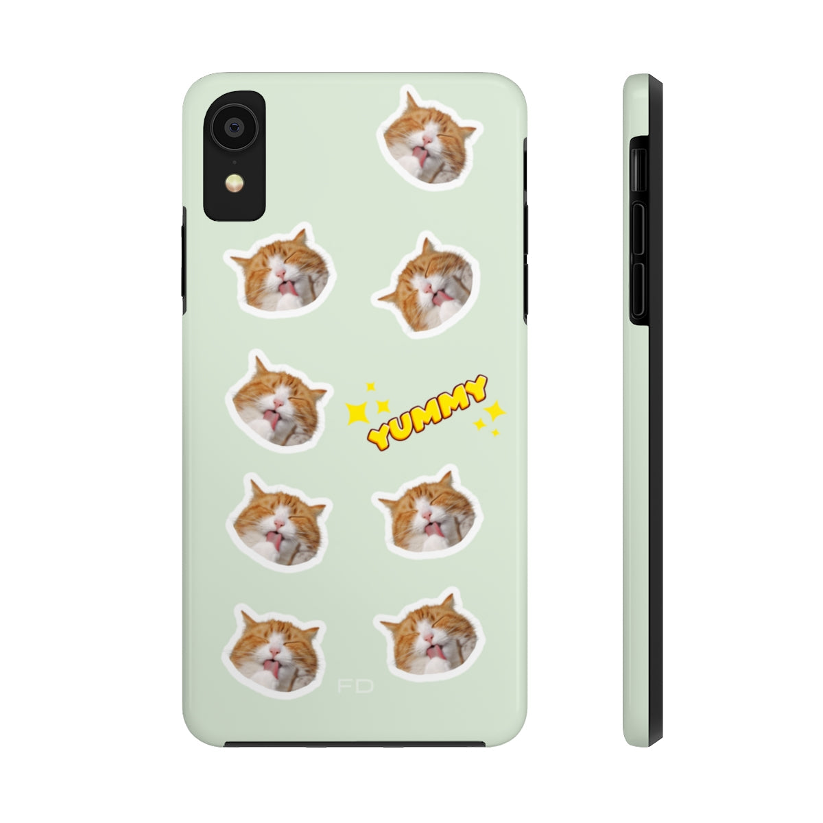 Yummy Feline Durable iPhone Case with Wireless Charging