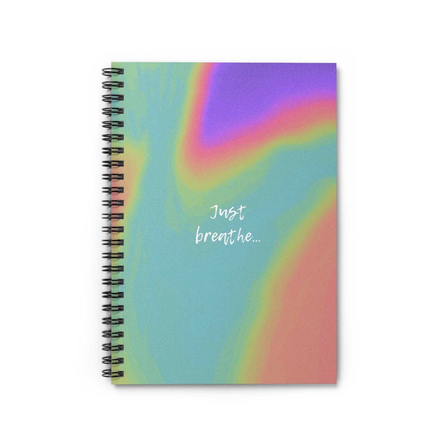 Spiral Notebook with Inspirational Breathing Quote