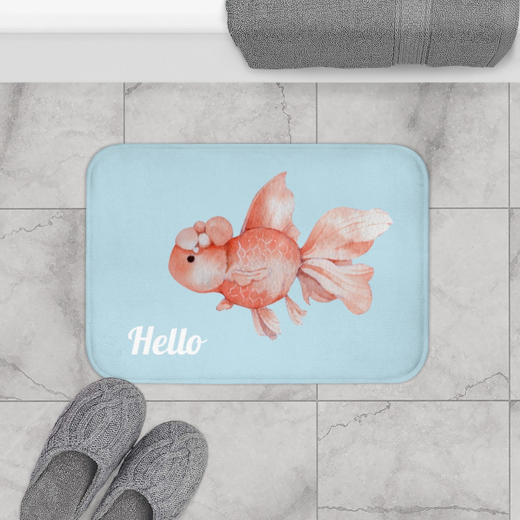 Golden Koi Fish Bathroom Rug