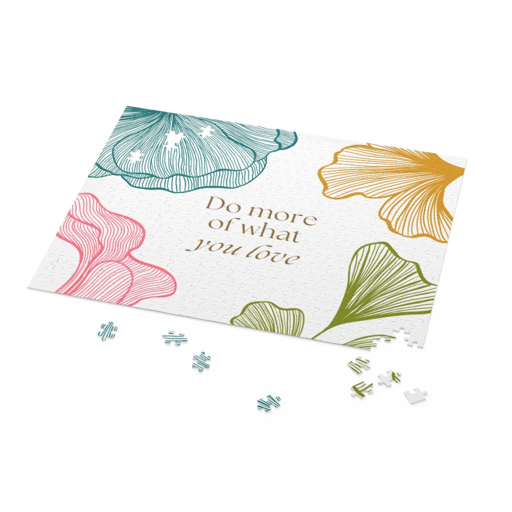 500-Piece Puzzle: Follow Your Passion with a Floral Twist