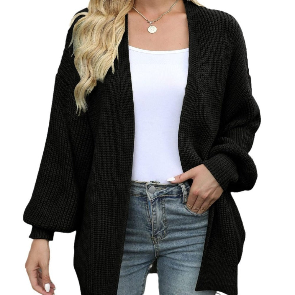 Loose Open Front Women's Casual Cardigan