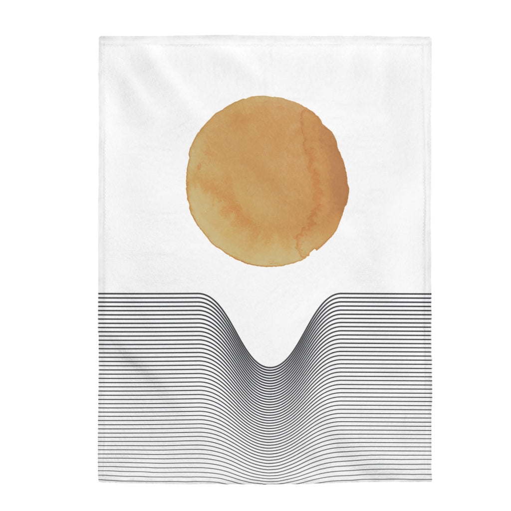Sunshine Abstract Plush Throw Blanket - Available in 3 Sizes