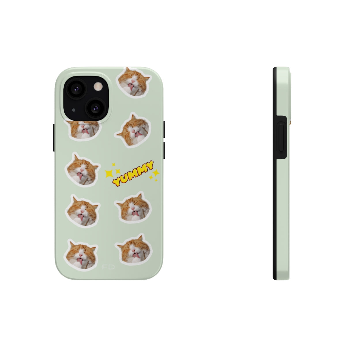 Yummy Feline Durable iPhone Case with Wireless Charging