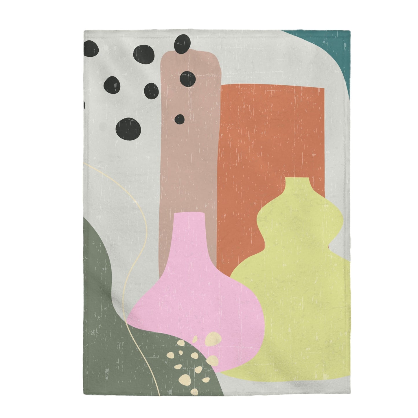 Abstract Vase Soft Throw Blanket