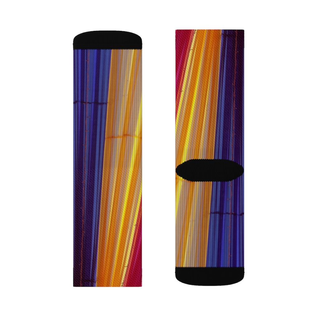 Vibrant Striped Playful Socks