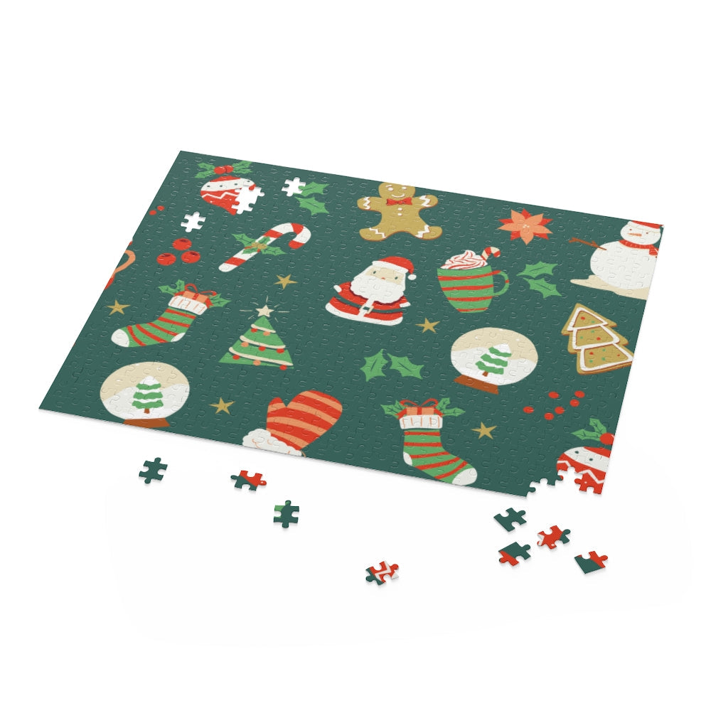 500-Piece Puzzle - Vintage Christmas Scene