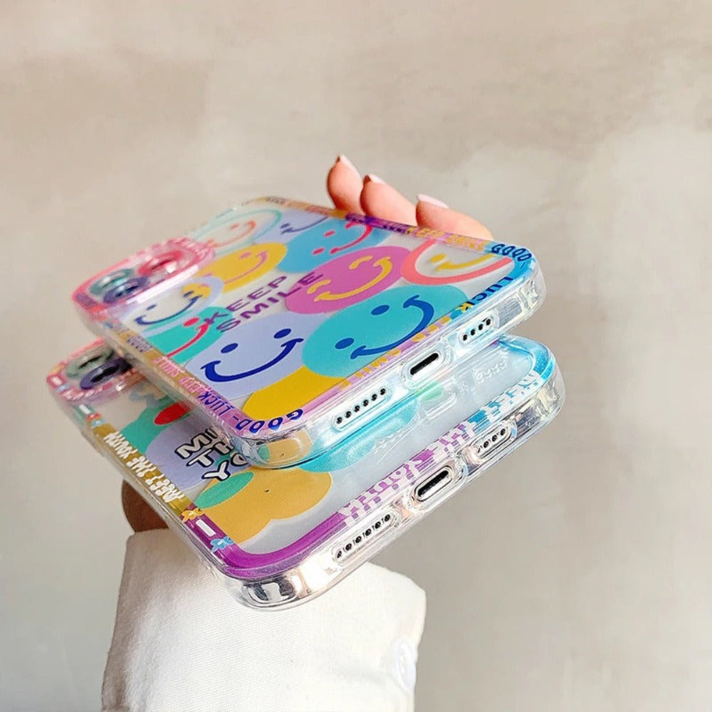 iPhone Case with a Happy Face Design