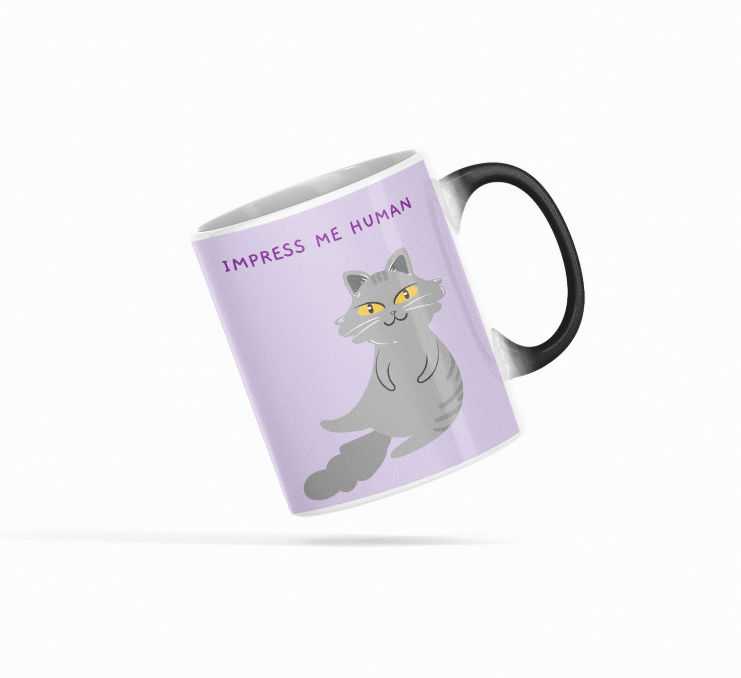 Bossy Feline Theme Thermochromic Color Changing Mug