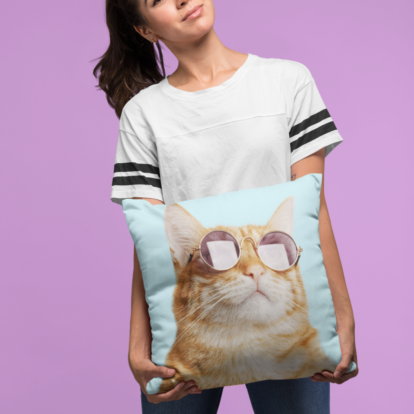 The Feline Supremacy Square Pillow - Available in 4 Sizes
