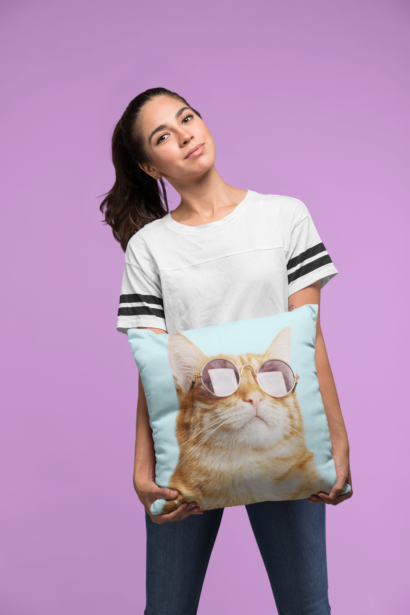 The Feline Supremacy Square Pillow - Available in 4 Sizes