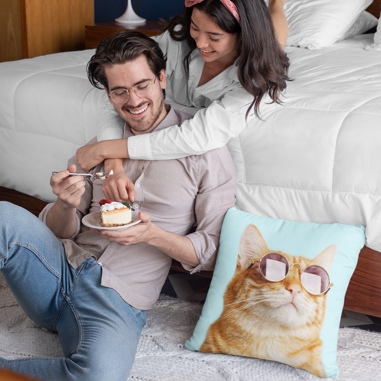 The Feline Supremacy Square Pillow - Available in 4 Sizes