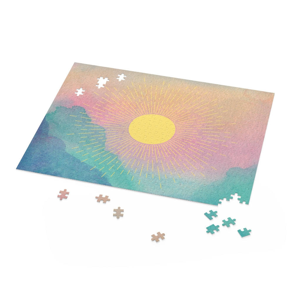 500-Piece Puzzle Featuring a Radiant Sun