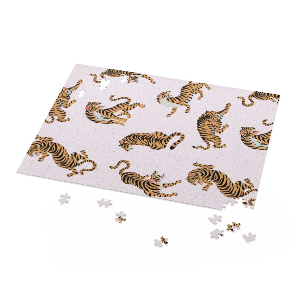 500-Piece Puzzle Featuring Tigers
