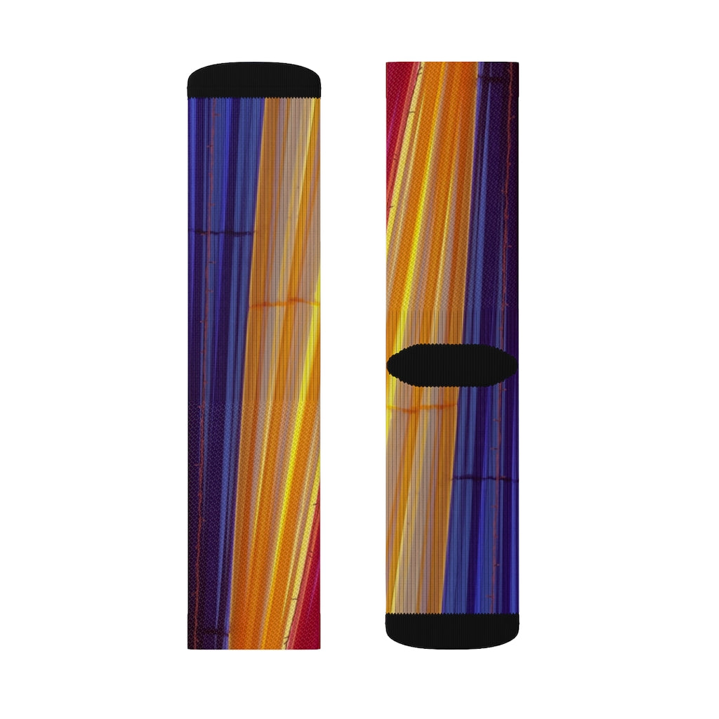 Vibrant Striped Playful Socks