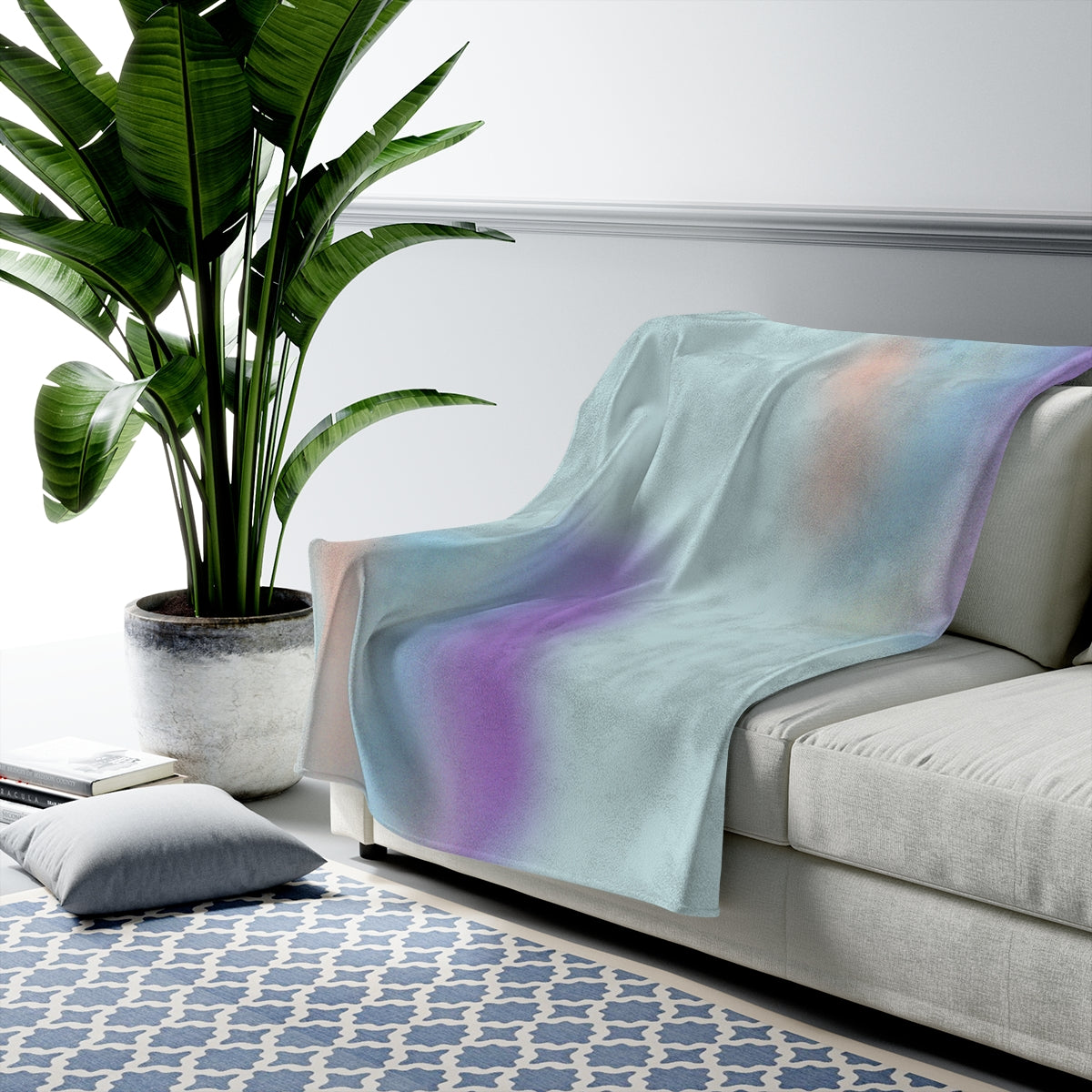 Vibrant Sky Plush Blanket Throw