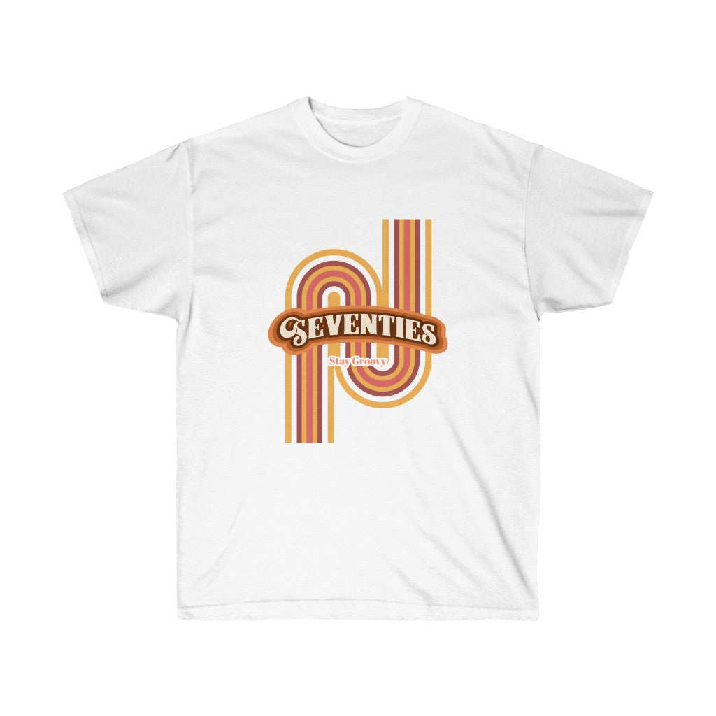 70's Cotton T-Shirt for Women with a Vintage Flair