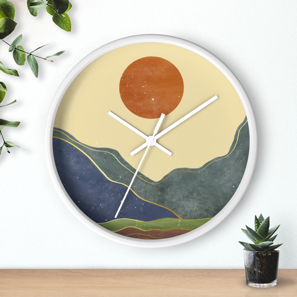 Wall Clock Inspired by the California Sunshine