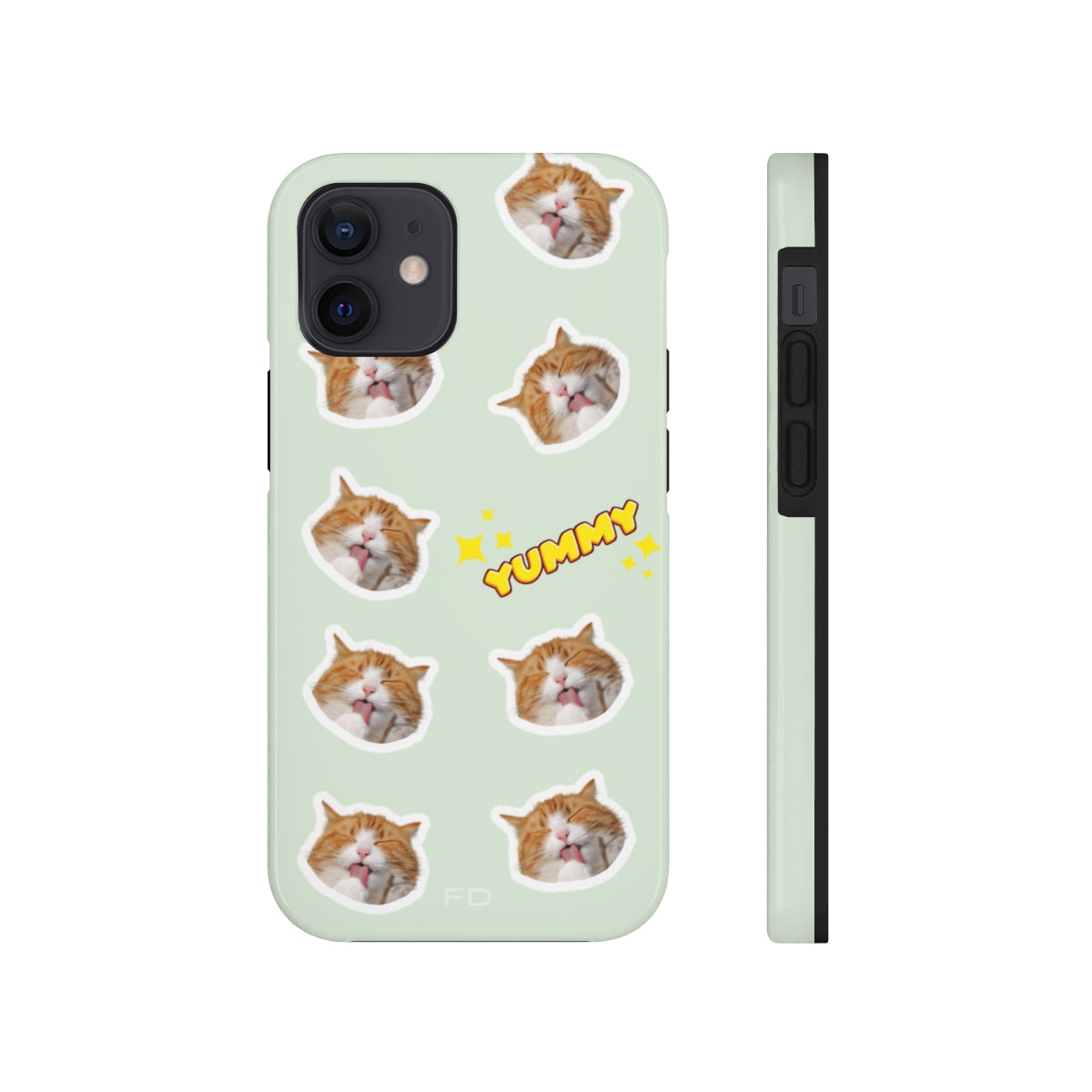 Yummy Feline Durable iPhone Case with Wireless Charging