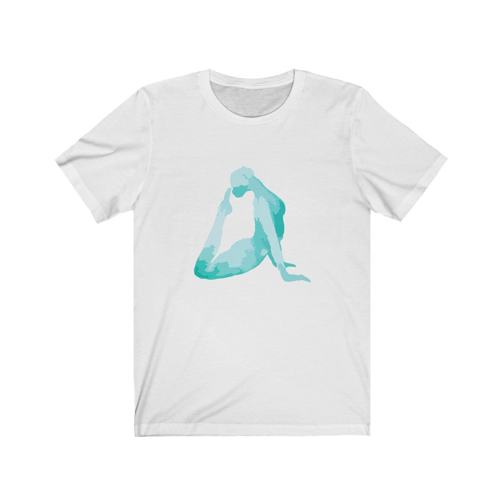 Yoga Reverse Arch Print Jersey Short Sleeve Top