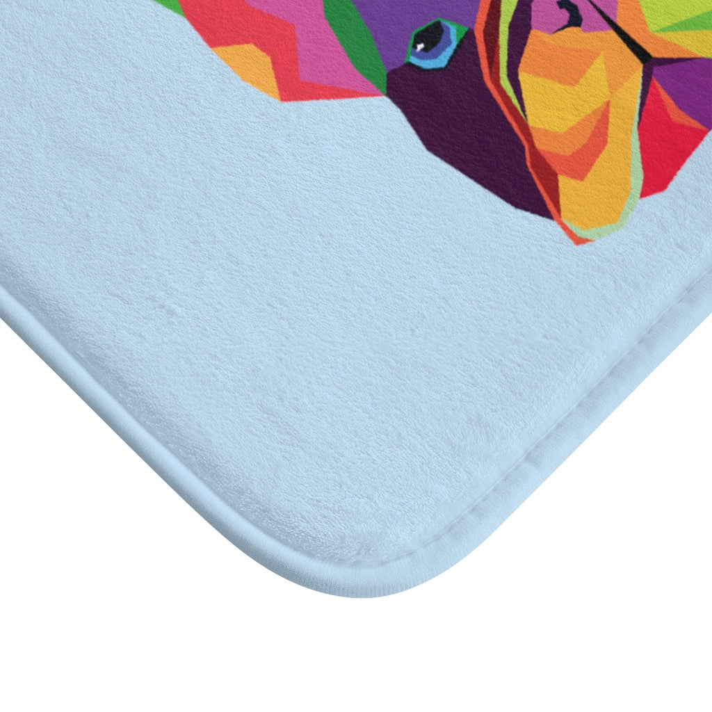 Vibrant Canine Bathroom Rug