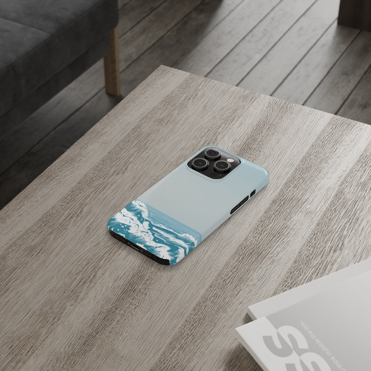Slim iPhone Case with Wave Design