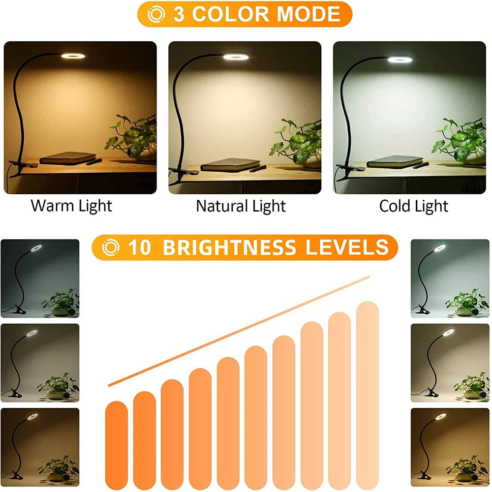 48 LED Clip-On Desktop Light