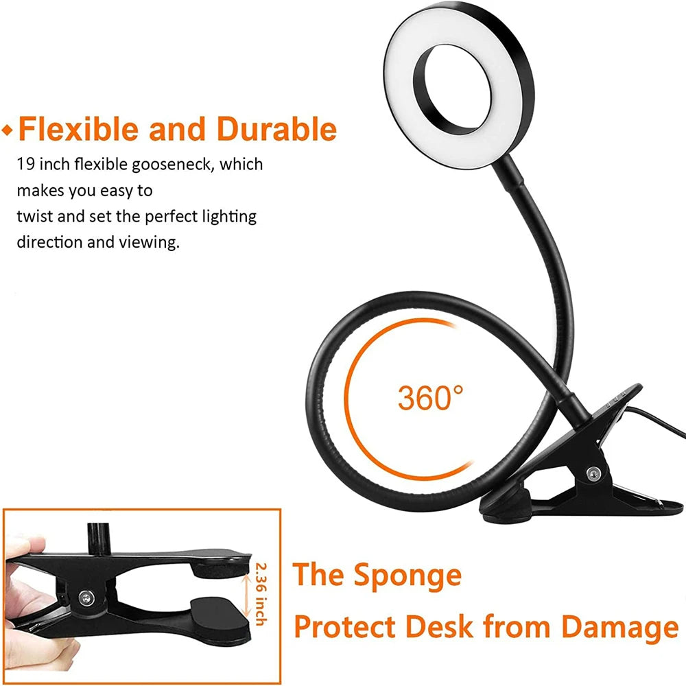 48 LED Clip-On Desktop Light