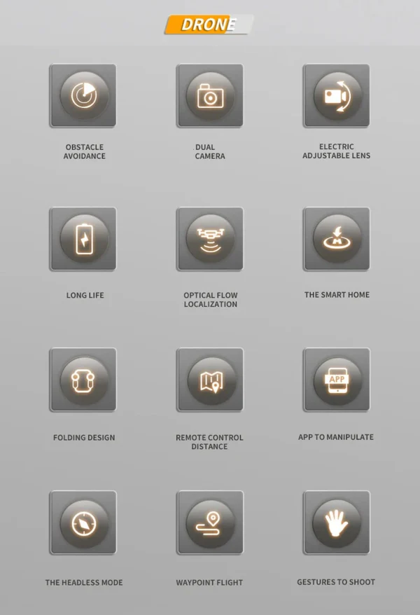 Smart Dual-Camera Ninja Phantom 15PRO Drone with Dragon-like Design