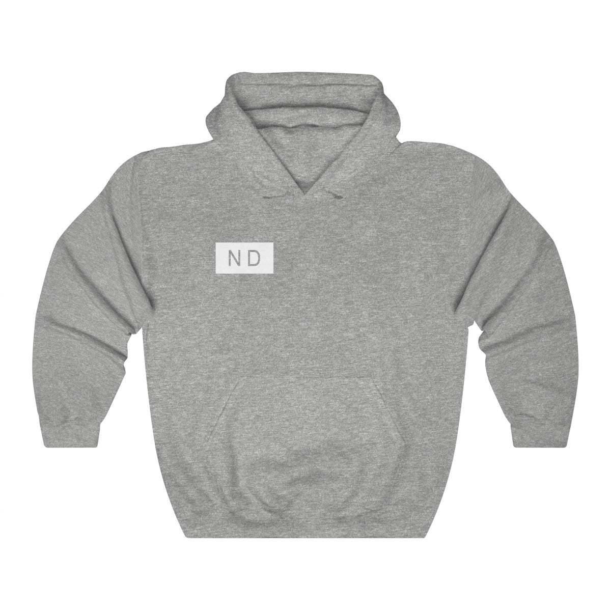 Hooded Sweatshirt with Logo on Front and Back