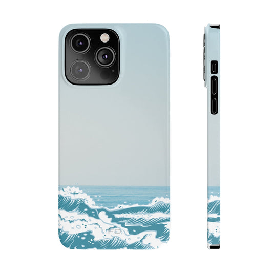 Slim iPhone Case with Wave Design