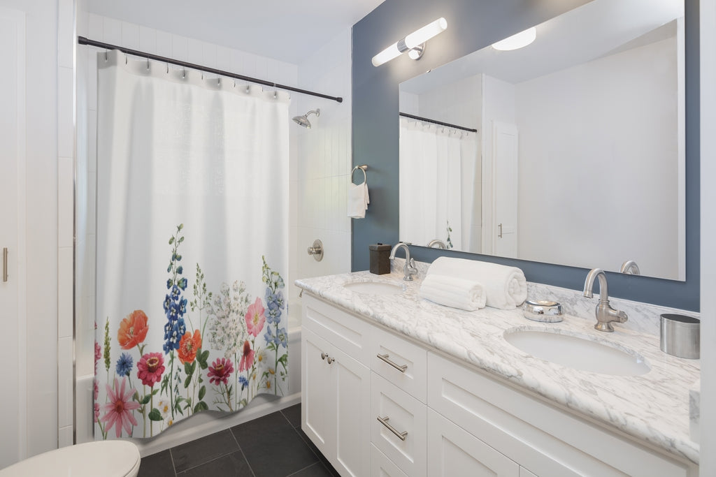 Floral Shower Curtains for Springtime Home Decor