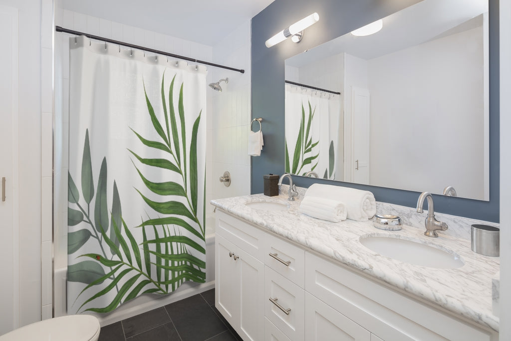 Bug-Loving Botanical Shower Curtains