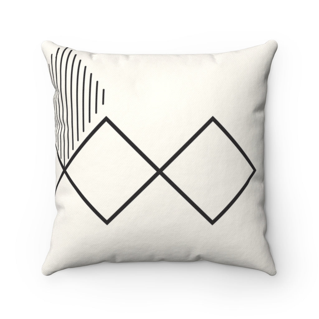 Abstract Diamond Lines Cushion - Home Decor Accent in 4 Different Sizes