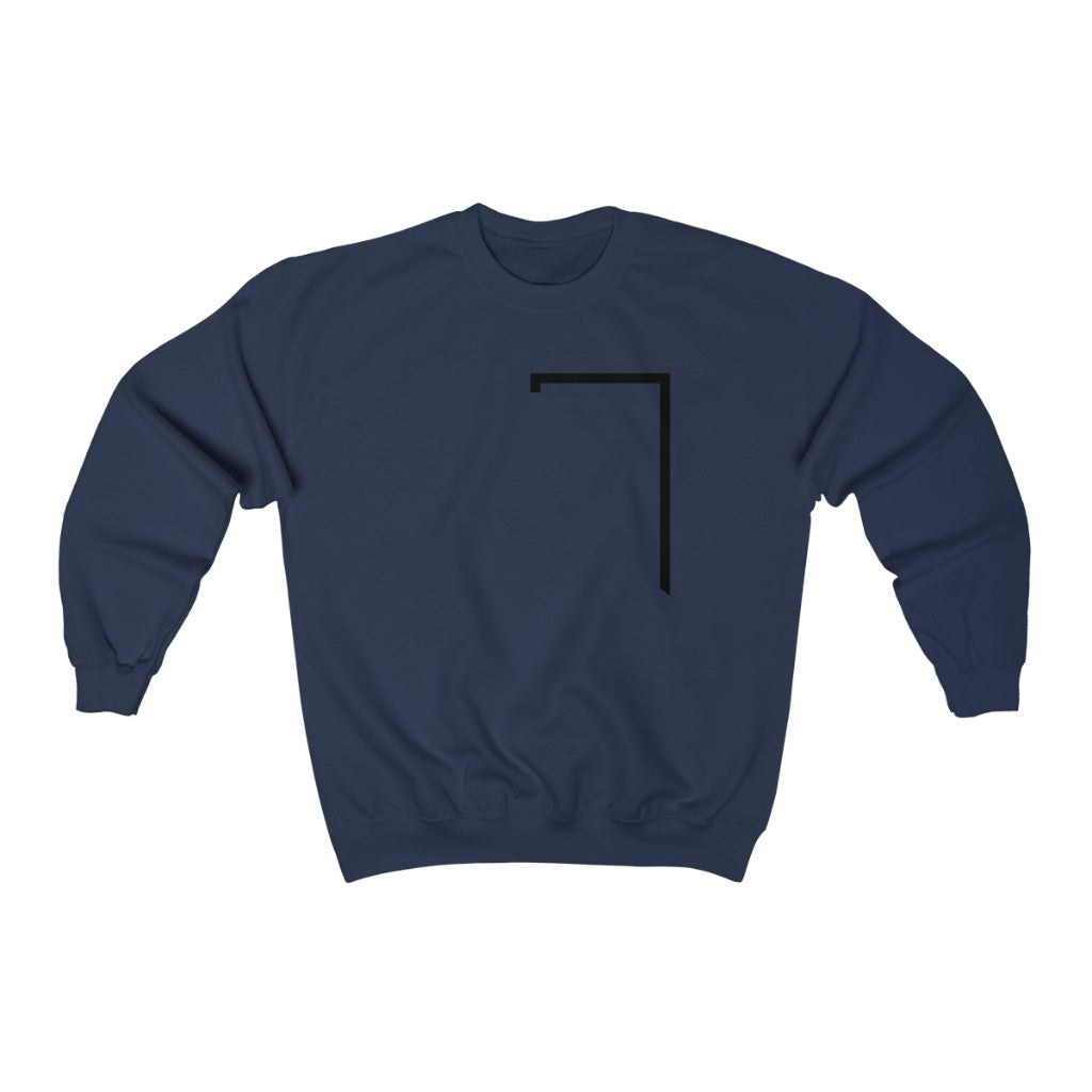 Angled Logo Crewneck Sweatshirt for Men