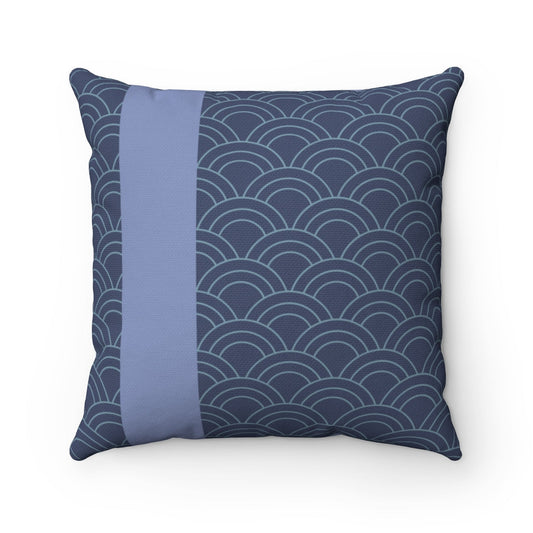 Abstract Navy Striped Cushion - Available in 4 Different Sizes for Home Décor Accentuation