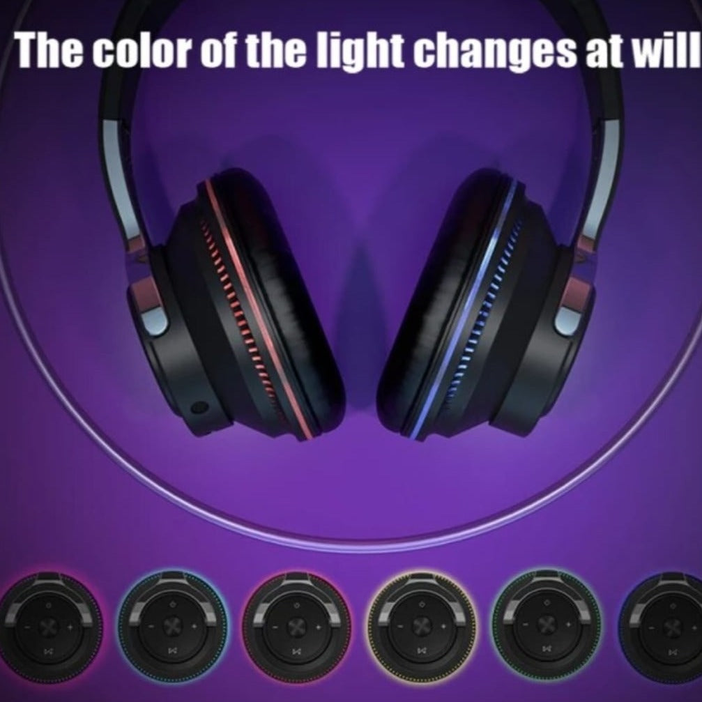 Wireless Gaming Headset with Bluetooth for Light Changing - Ninja Dragon