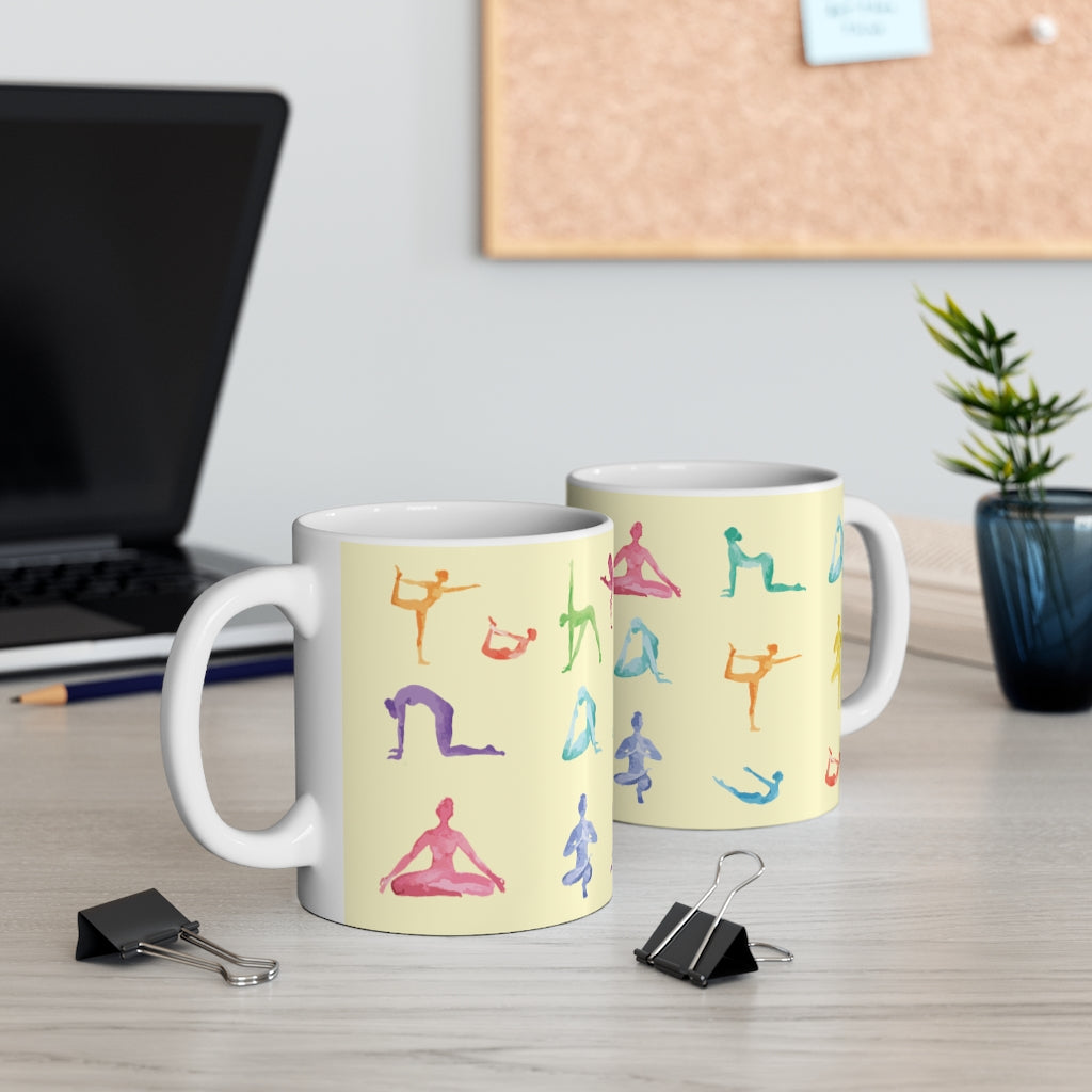 Yoga Poses Coffee Cup