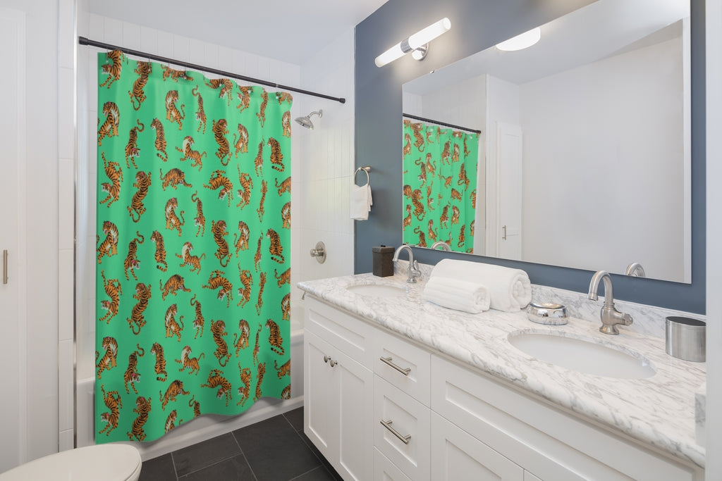 Tiger Decorative Shower Curtains