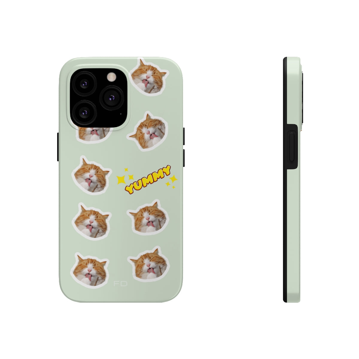 Yummy Feline Durable iPhone Case with Wireless Charging