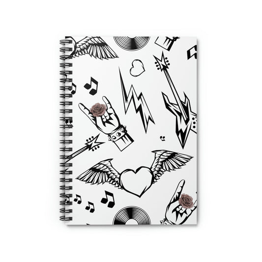 Spiral Notebook - Rock and Blooms