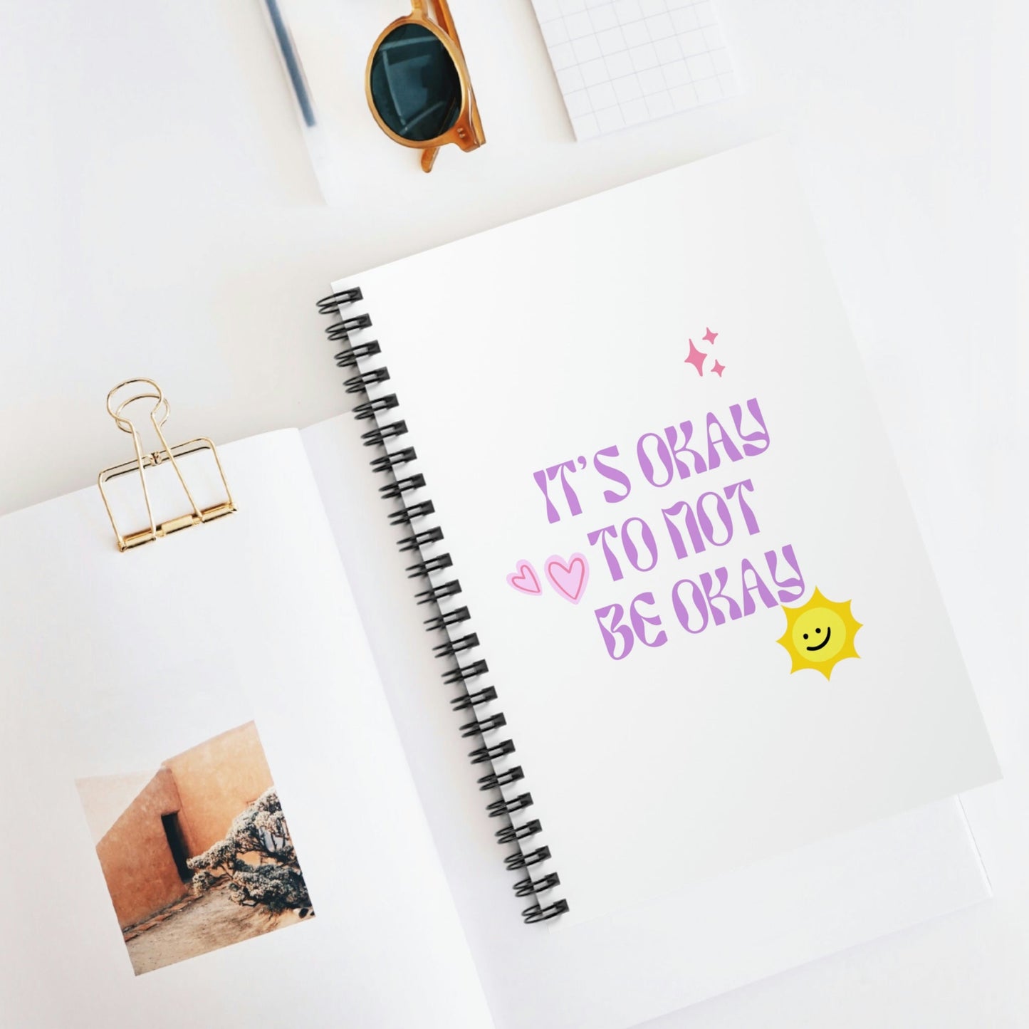 It's Okay To Embrace Your Feelings Spiral Notebook