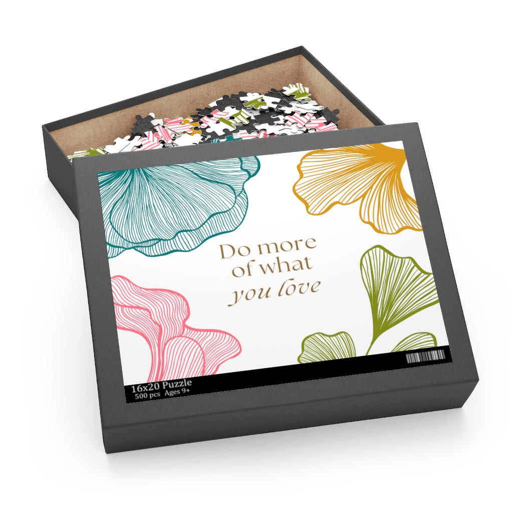 500-Piece Puzzle: Follow Your Passion with a Floral Twist