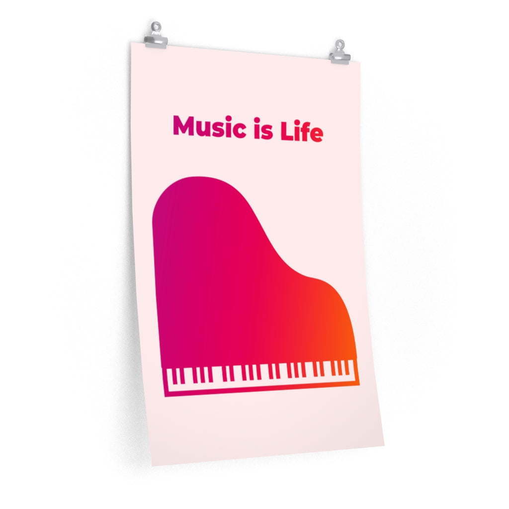 Life in Music Poster for Room Decoration