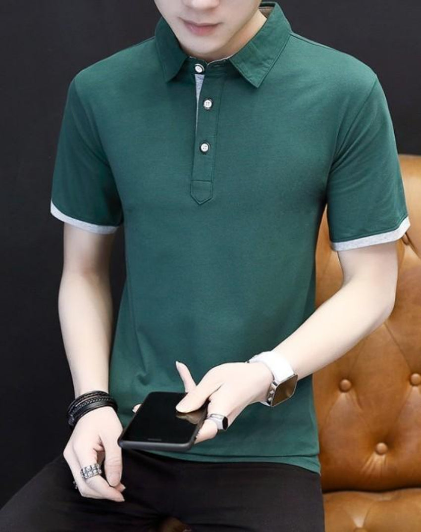 Slim-Fit Short-Sleeve Polo Shirt for Men