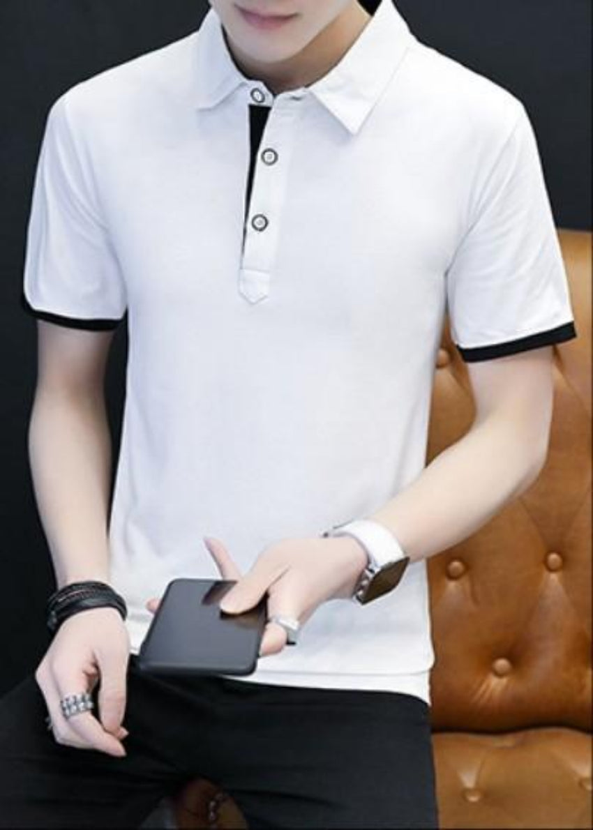Slim-Fit Short-Sleeve Polo Shirt for Men